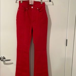 ReVice Red Star Flare High Waisted Denim Size 27